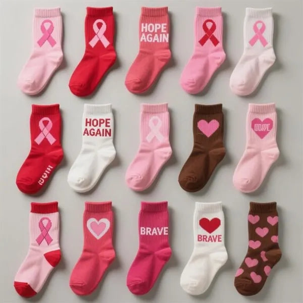 Full Color Mid Calf Jacquard Socks