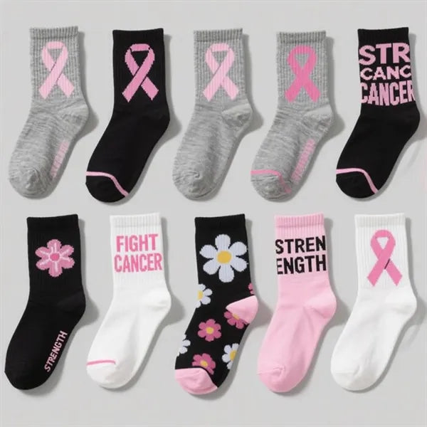 Full Color Mid Calf Jacquard Socks