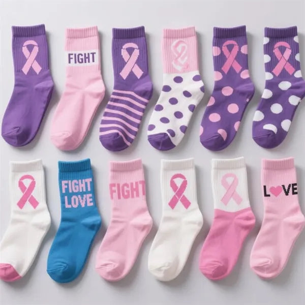Full Color Mid Calf Jacquard Socks