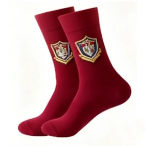 Full Color Mid Calf Jacquard Socks