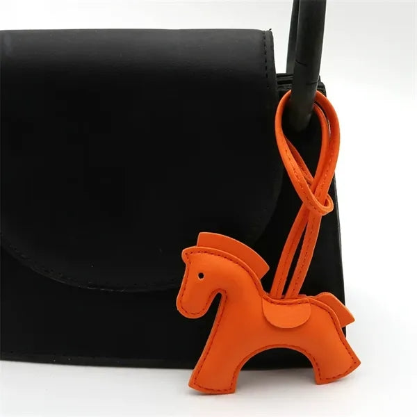 PU Horse Bag Keychain Charm