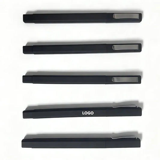 Soft Feel Square Ballpoint Pen with Removeable Cap