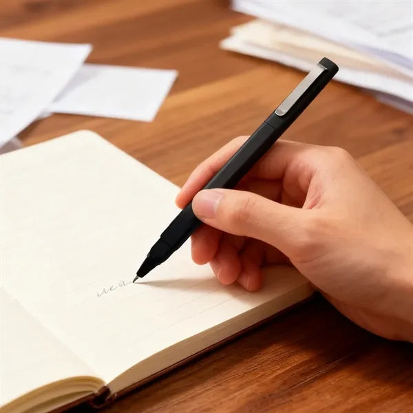 Soft Feel Square Ballpoint Pen with Removeable Cap