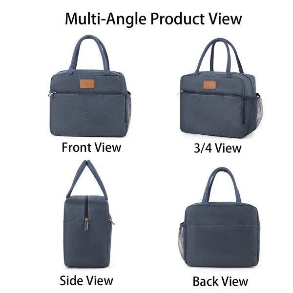 12-Can Insulated 300D Oxford Multi-Pocket Lunch Cooler