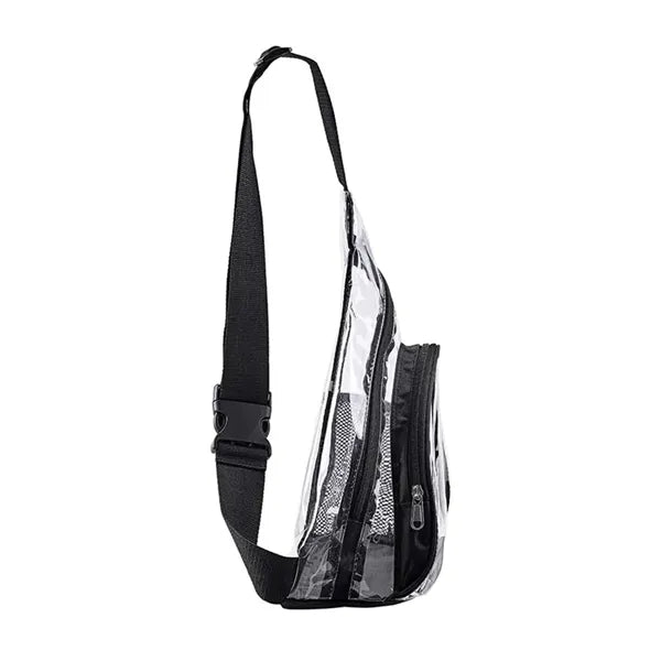 Clear PVC Stadium Sling Bag Transparent Crossbody Backpack