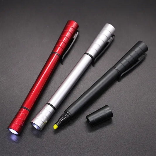3-in-1 LED Light and Highlighter Pen