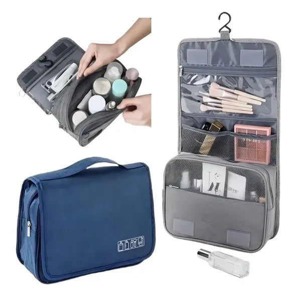 Foldable Waterproof Toiletry Bag w/ Hook