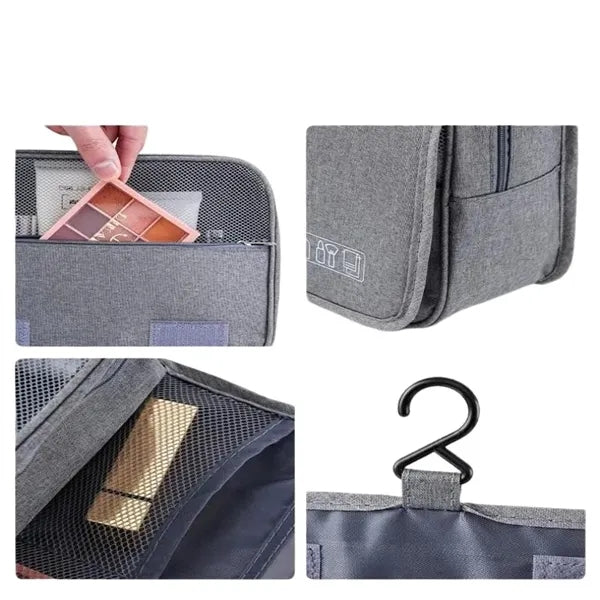 Foldable Waterproof Toiletry Bag w/ Hook