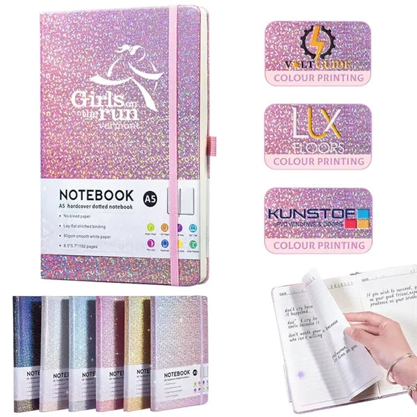 A5 Hardcover Lined Journal Notebook with Pen