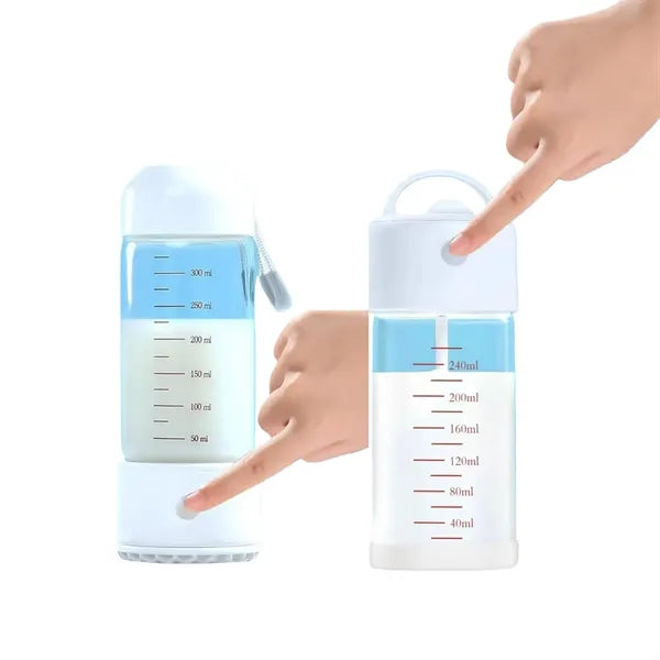 14oz Automatic Mixing Glass Shaker Bottle with Rechargeable
