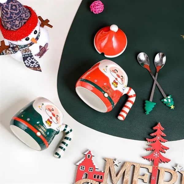 400ML Festive Santa Ceramic Mug Gift Set
