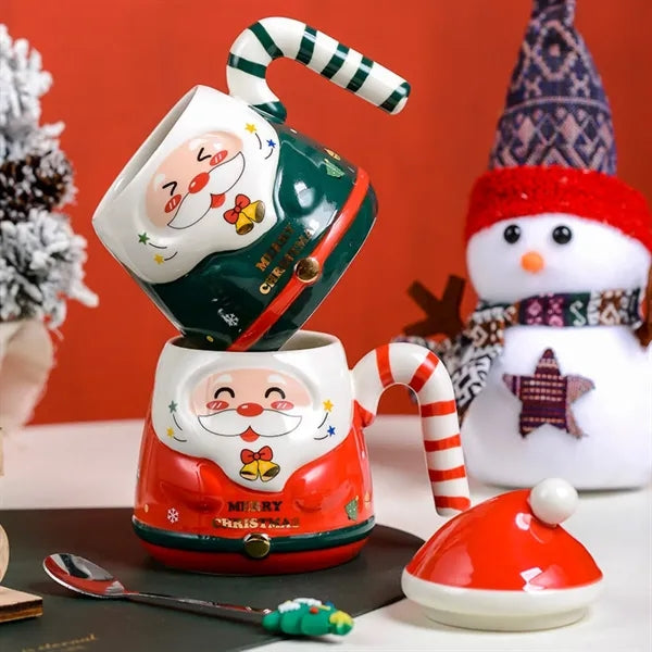 400ML Festive Santa Ceramic Mug Gift Set