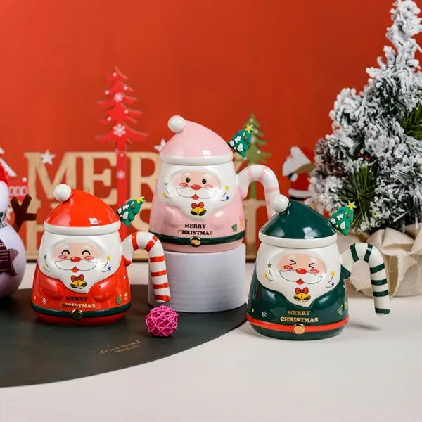 400ML Festive Santa Ceramic Mug Gift Set