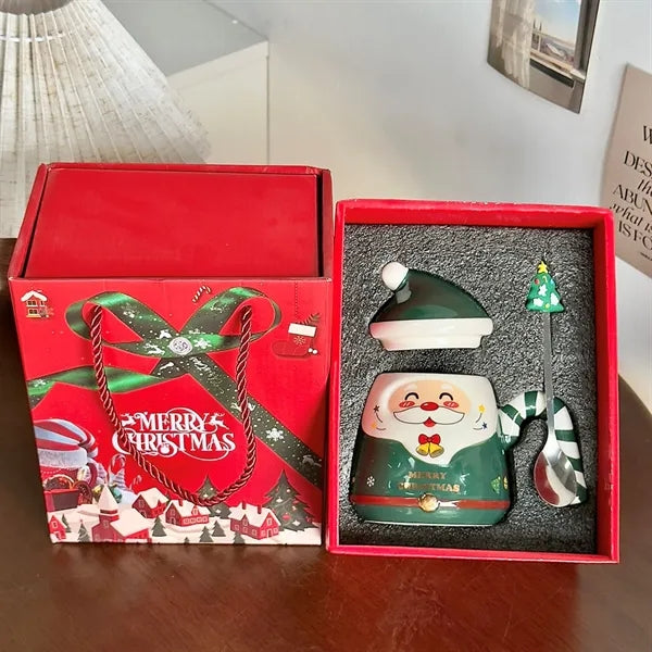 400ML Festive Santa Ceramic Mug Gift Set
