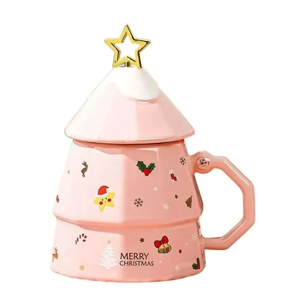 Tree Shape Christmas Cup With Stirring Rod