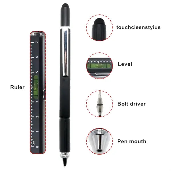 Tool Pen Spirit Level Scale Touch Screen Screwdriver