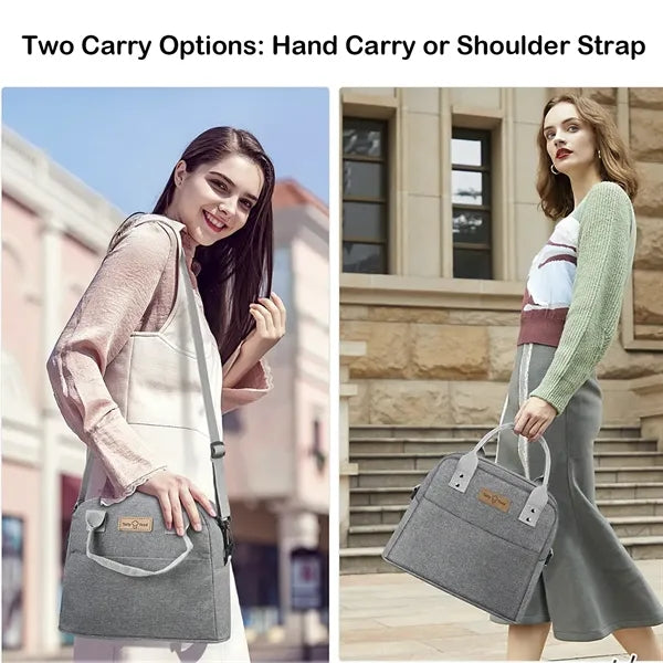 Premium 12-Can Insulated Lunch Tote with Thick Foil Lining