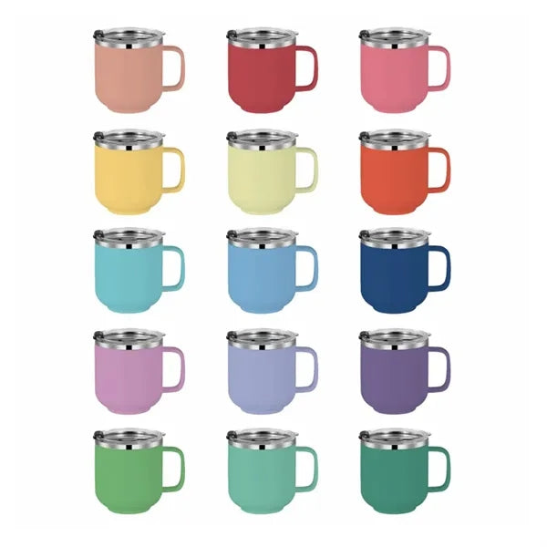 14 or 17 OZ Stainless Steel Coffee Mug With Lid
