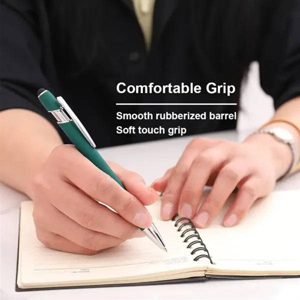 Soft Touch Stylus Metal ballpoint Pens