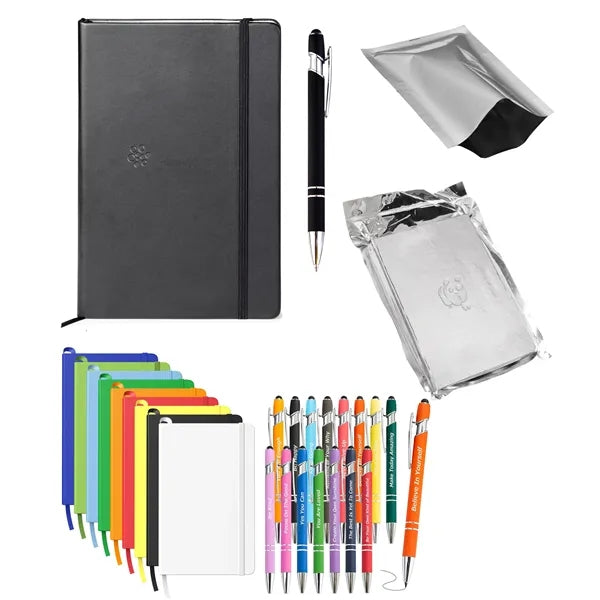 3 Piece Vacpack Journal, Stylus Pen, and Bag Gift Set