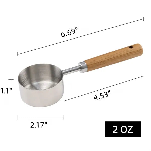 Long Handled Stainless Steel Kitchen Scoop For Baking