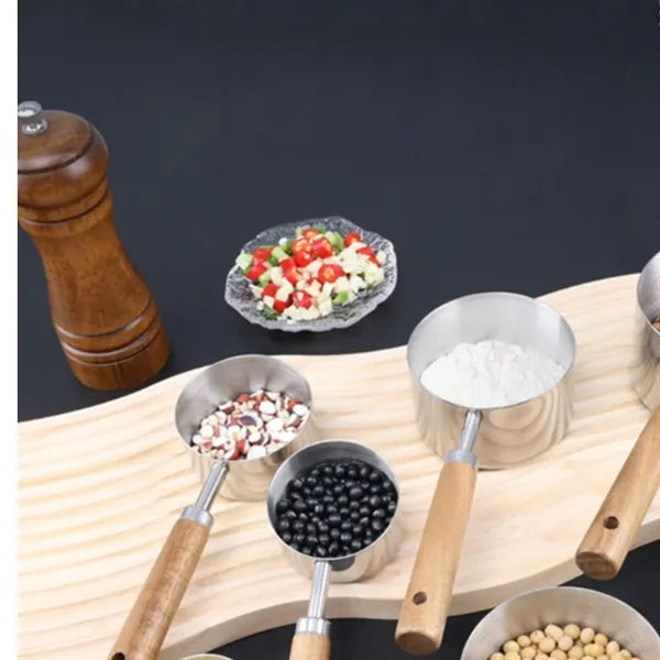 Long Handled Stainless Steel Kitchen Scoop For Baking