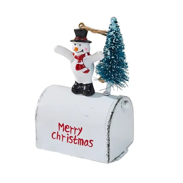 Christmas Decoration Iron Mailbox