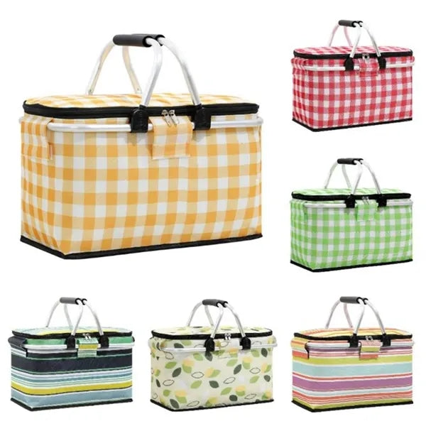 Portable Collapsible Picnic Basket Cooler