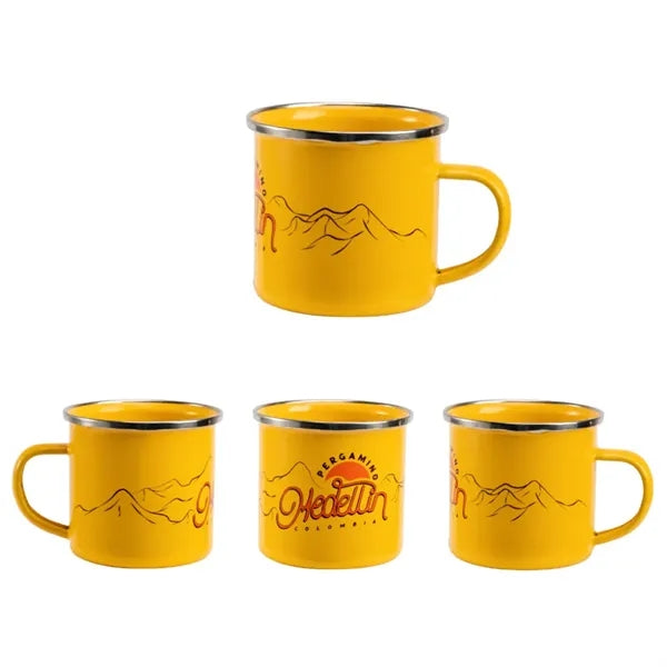 Enamel Camping Mug with Logo