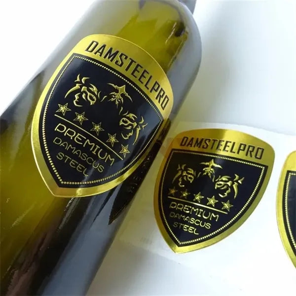 Embossed Metal Gold Label For Wine/Whiskey/Perfume Bottle