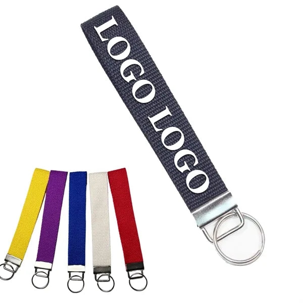 Durable Canvas Keychain Wristlet Strap