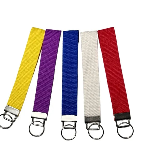Durable Canvas Keychain Wristlet Strap