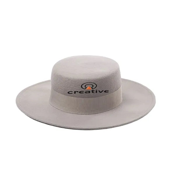 Vibrant Wide-Brim Wool Felt Hats
