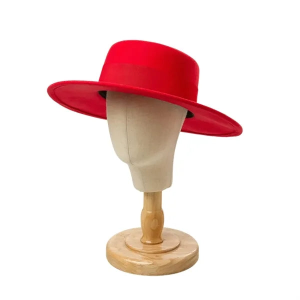 Vibrant Wide-Brim Wool Felt Hats
