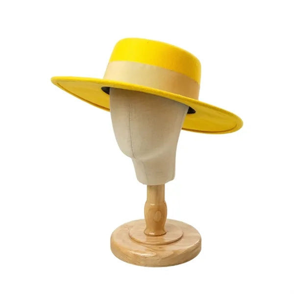 Vibrant Wide-Brim Wool Felt Hats