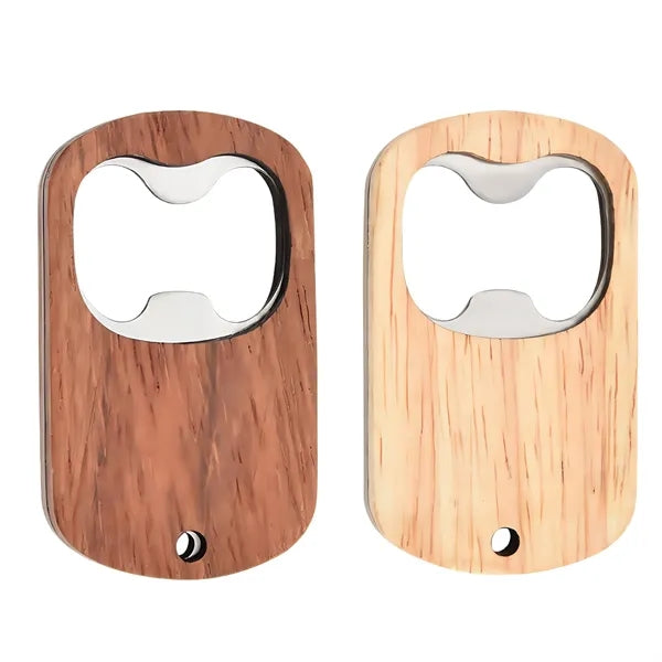 Eco Bamboo Bottle Opener With Metal Core