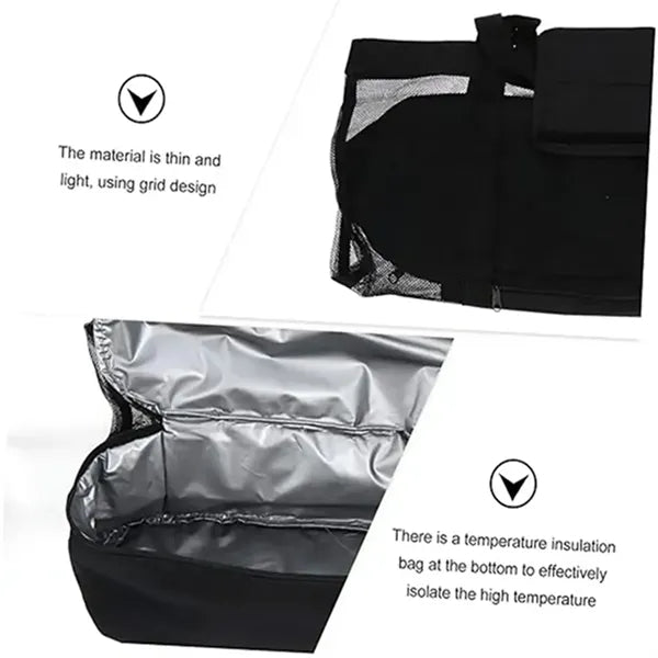 Cooler Beach Tote Bags Mesh Zipper Waterproof Sandproof