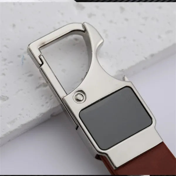 Stylish Leather Bottle Opener Keychain