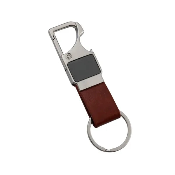 Stylish Leather Bottle Opener Keychain