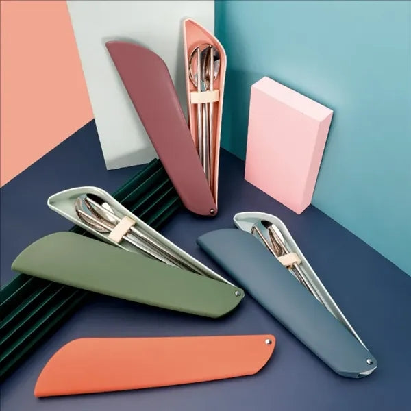 Stainless Steel Chopsticks And Spoon Travel Picnic Set