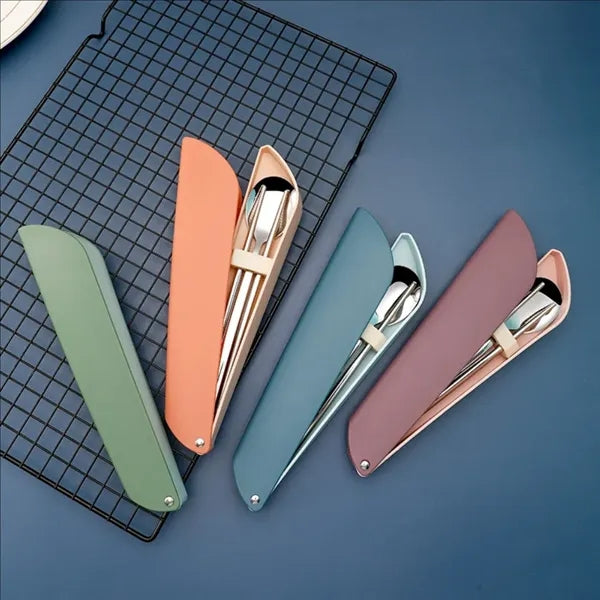Stainless Steel Chopsticks And Spoon Travel Picnic Set