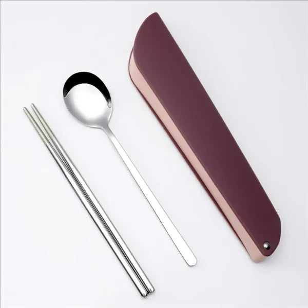 Stainless Steel Chopsticks And Spoon Travel Picnic Set