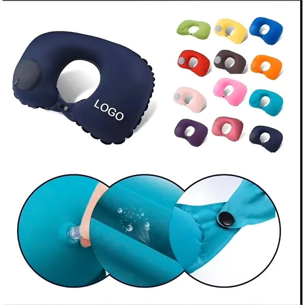 Inflatable U-Shaped Neck Pillow