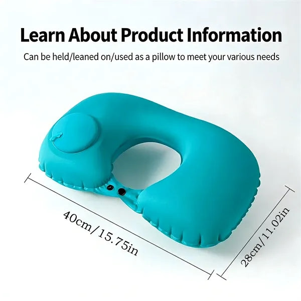 Inflatable U-Shaped Neck Pillow