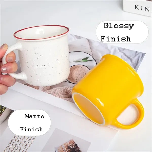 Logo Enamel Mugs-Colorful Durable Enamel Cups