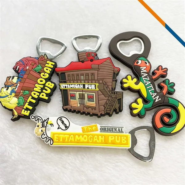 SipMag Custom PVC Fridge Magnet Bottle Opener
