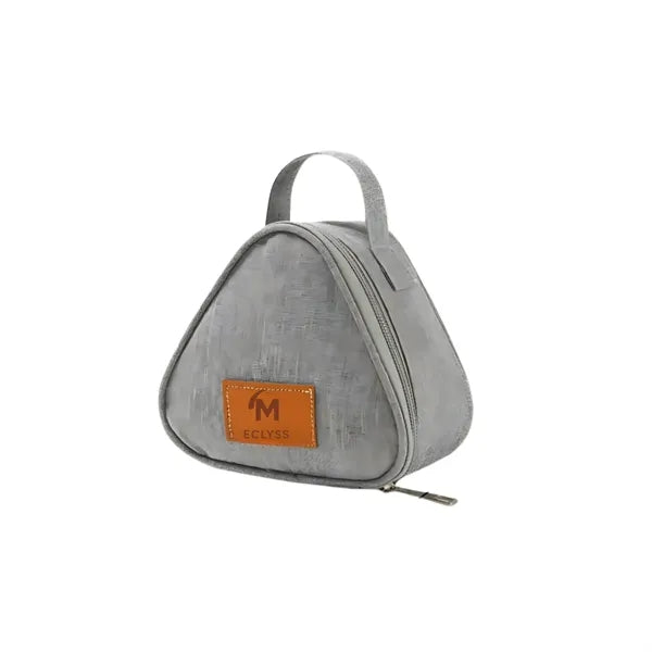Large-capacity triangular insulated rice ball lunch bag