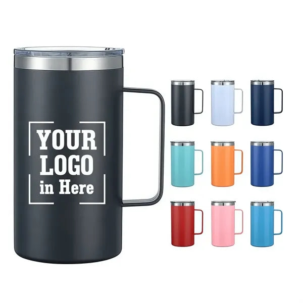 20 oz Stainless Steel Insulated Mug with Handle