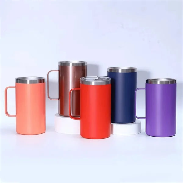 20 oz Stainless Steel Insulated Mug with Handle