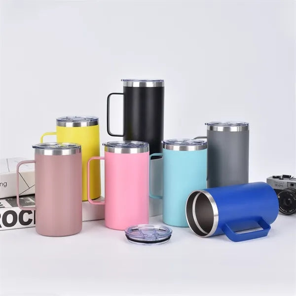 20 oz Stainless Steel Insulated Mug with Handle